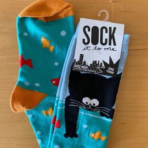 Cute high knee cat socks